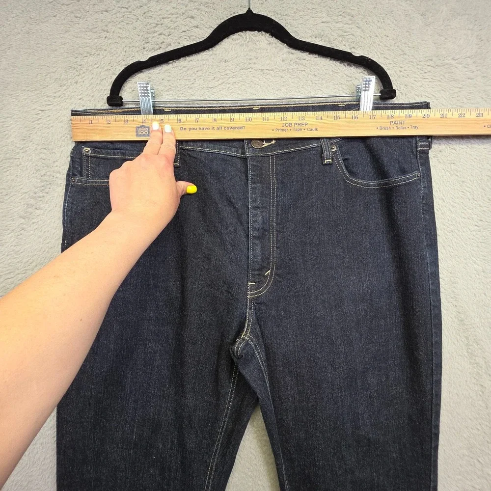 Levis 541 Jeans Mens 40x32 Black Athletic Tapered Leg Denim Dark Wash Classic‎